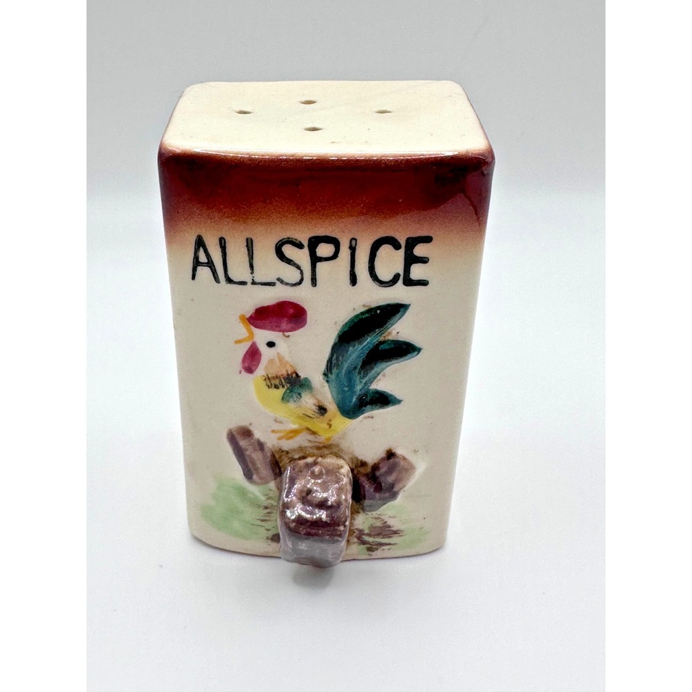 Vintage Ceramic‎ Rooster Spice Jar Allspice Replacement